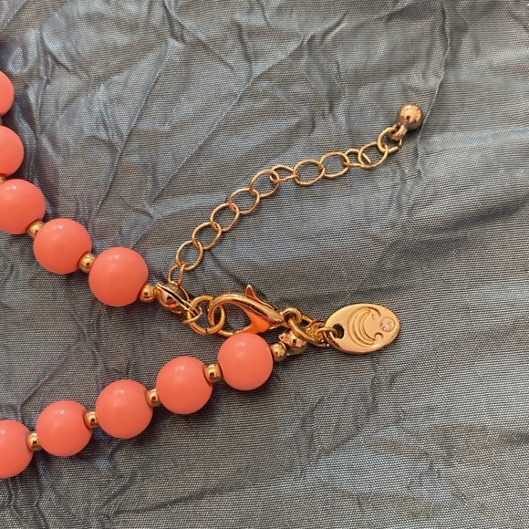 Vintage 70’s beaded long gold tassel pendant necklace crown 👑 style 40”L - Picture 6 of 11